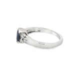 Sapphire 14 Karat White Fashion Ring