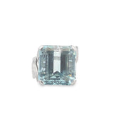 Estate Emerald Cut Aquamarine Solitaire Fashion Ring
