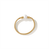 John Hardy Classic Chain 18K Gold Ring with 4-4.5mm Cultured Fresh Water Pearl