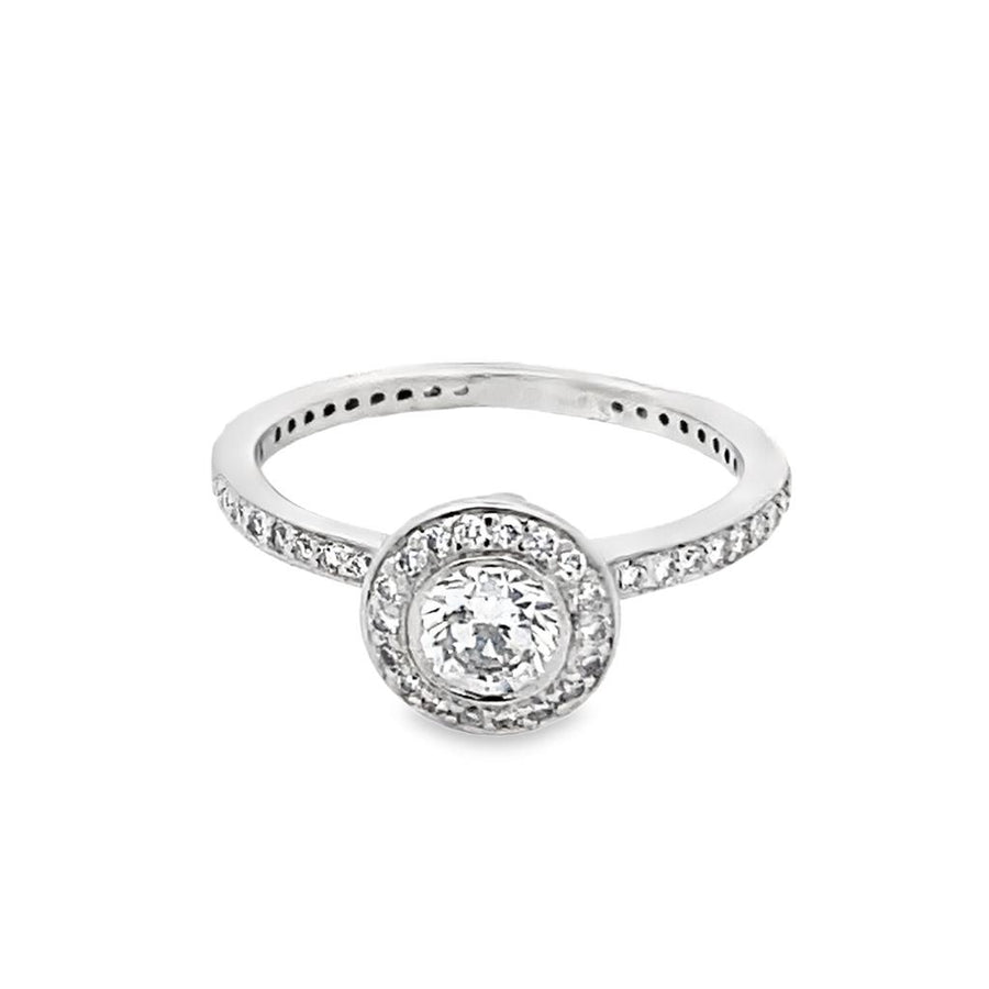 Platinum Endless Love Engagement Ring
