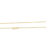 Yellow 10 Karat 16" 0.88-0.90mm Wheat Chain With A Lobster Claw Clasp