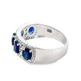 Estate Sapphire and Diamond Band