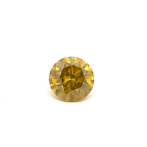 Estate Loose Round Yellow Diamond