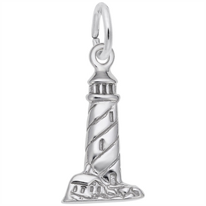 Rembrandt Charms Coastal Lighthouse Charm Sterling Silver