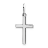 Quality Gold 14k White Gold Hollow Cross Pendant