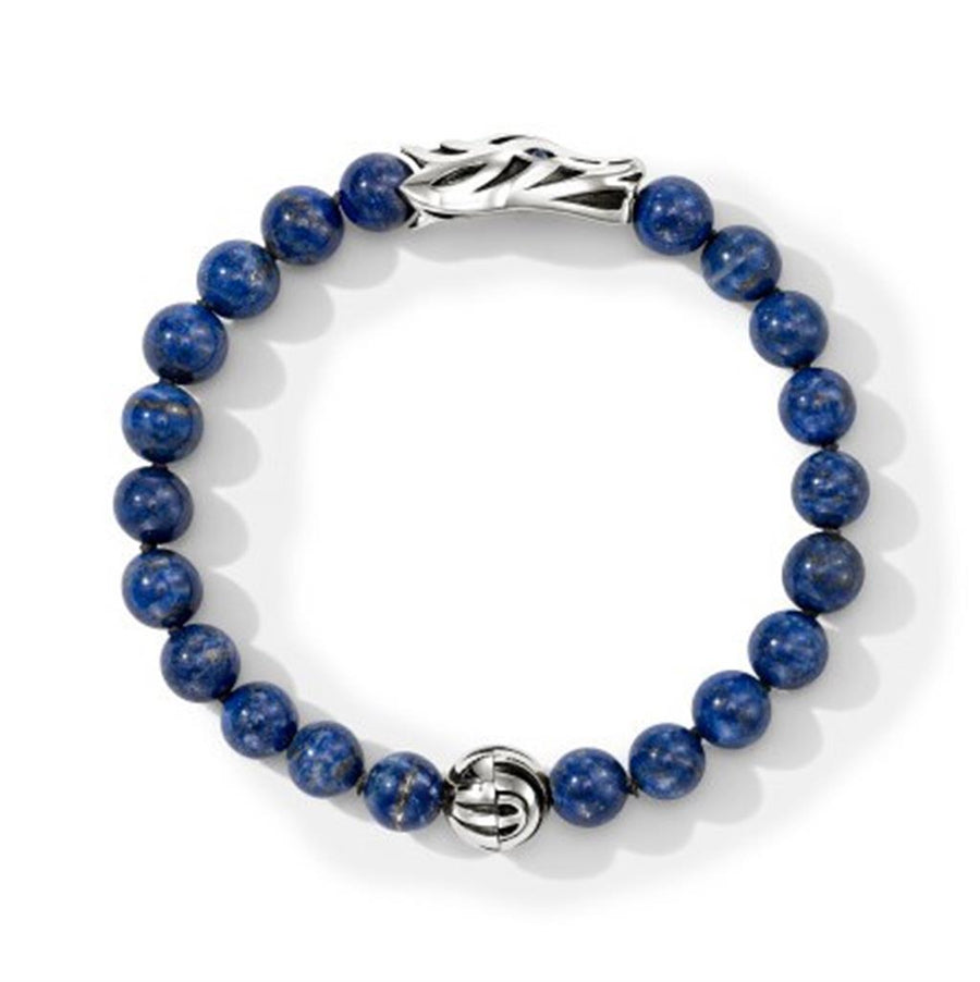 Sterling Silver Naga Beaded Bracelet With Pusher Clasp John Hardy With