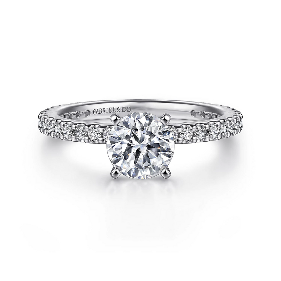 Gabriel & Co. Logan - Straight Diamond Engagement Ring Mounting