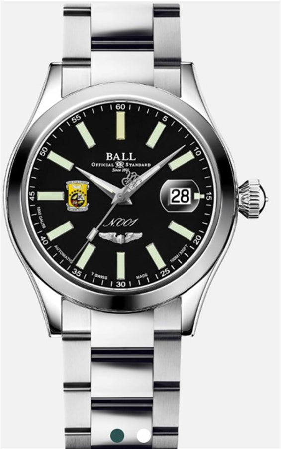 Stainless Steel Men's 40mm Engineer Master II Auto Watch with Black Di