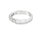 Lady's White 14 Karat Half Anniversary Wedding/Anniversary Ring Size 7