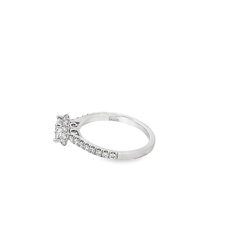 Diamond Halo Engagement Ring