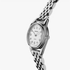 The Diamond Dial Derby Watch with Light Silver Face and Stainless Steel Bracelet