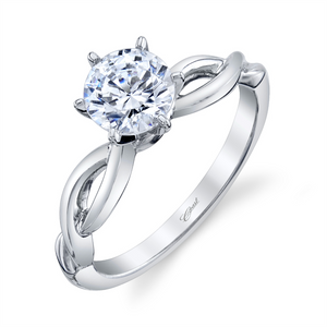 Coast Diamond Twisted Engagement Ring Mounting