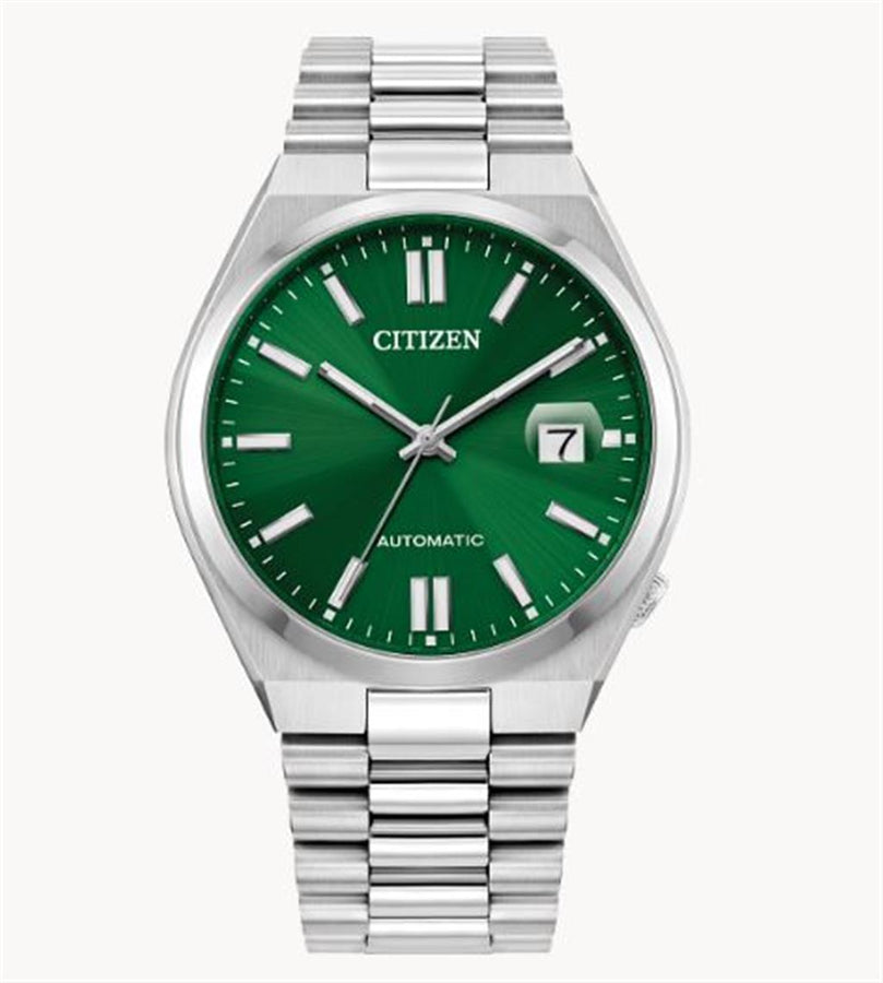 CITIZEN Stainless Steel Men's TSUYOSA Watch with Green Dial