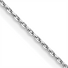 14 Karat White Gold Diamond Cut Cable Link Chain