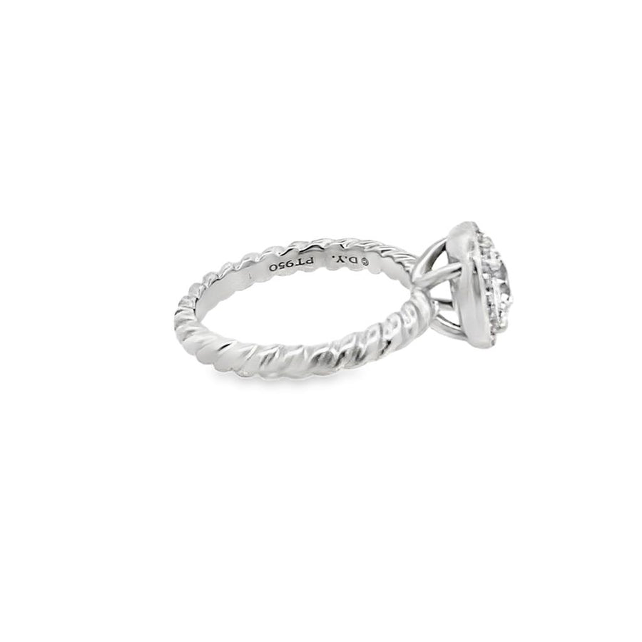 David Yurman Diamond Halo Engagement Ring
