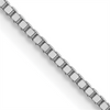 Ladies 14K White Gold .8mm Box with Lobster Clasp Chain