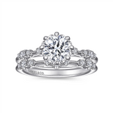 Gabriel & Co. Lelia -  Milgrain Diamond Engagement Ring Mounting