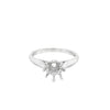 Lady's White 18 Karat 8-Prong Hidden Halo Ring Size 6.75 30 = 0.15tw R