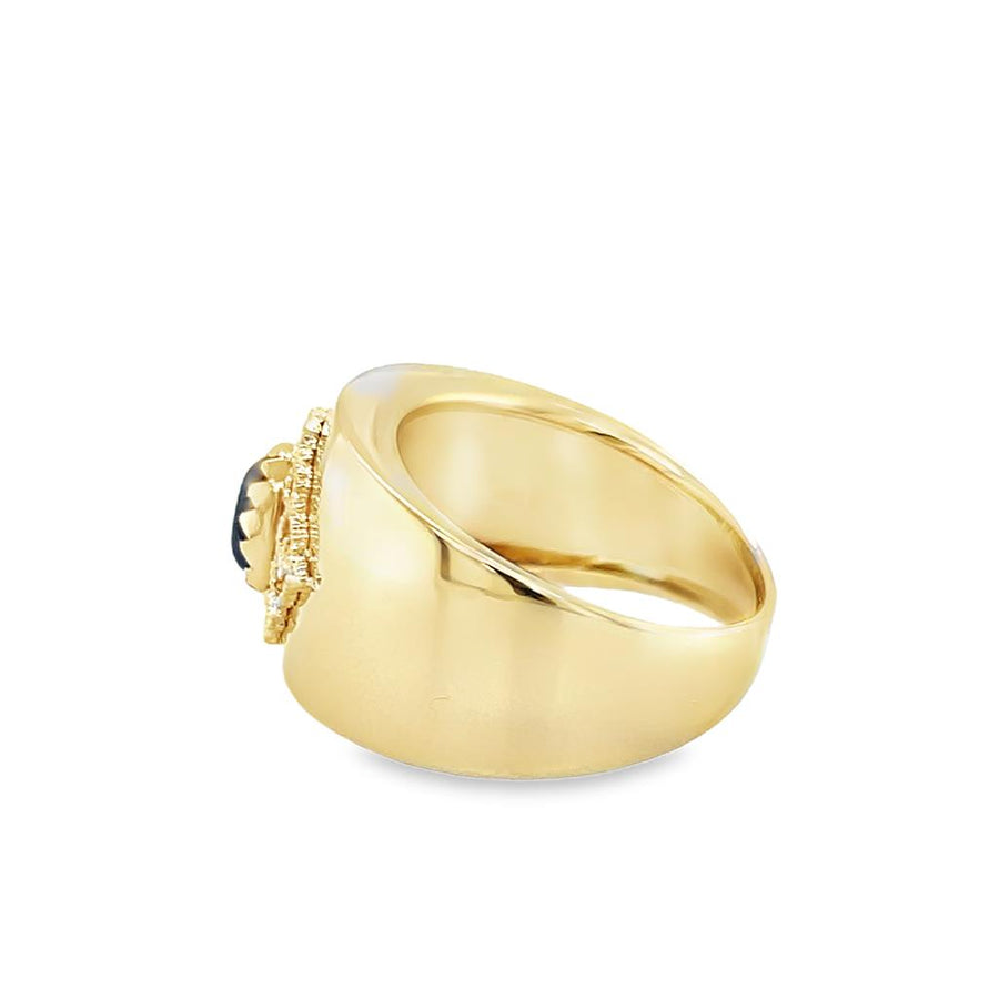 Yellow 14 Karat Ladies Cigar Band