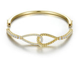 Lafonn Yellow Gold-Plated Sterling Silver Beaded Love Knot Bangle Attachment
