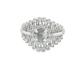 Cat's Eye Alexandrite and Diamond Ring