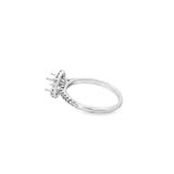 Lady's White 18K Round Halo Ring With 32=0.27Tw Round Diamonds
Design