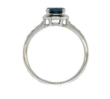 Blue Topaz 14 Karat White Fashion Ring