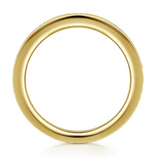 Gabriel & Co 5 Stone Burnish Set Marquise Diamond Wedding Band