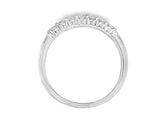 Lady's White 14 Karat Straight 1/4 Way Wedding/Anniversary Ring Size 6