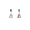 Lady's White 18 Karat Drop Earrings