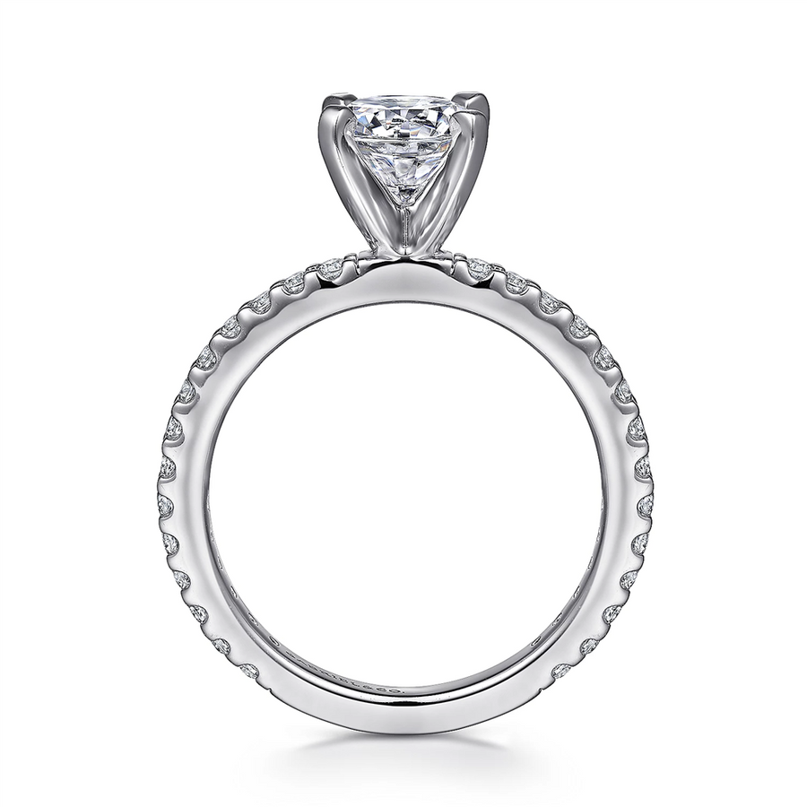 Gabriel & Co. Logan - Straight Diamond Engagement Ring Mounting