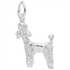 Rembrandt Charms Standard Poodle Charm Sterling Silver