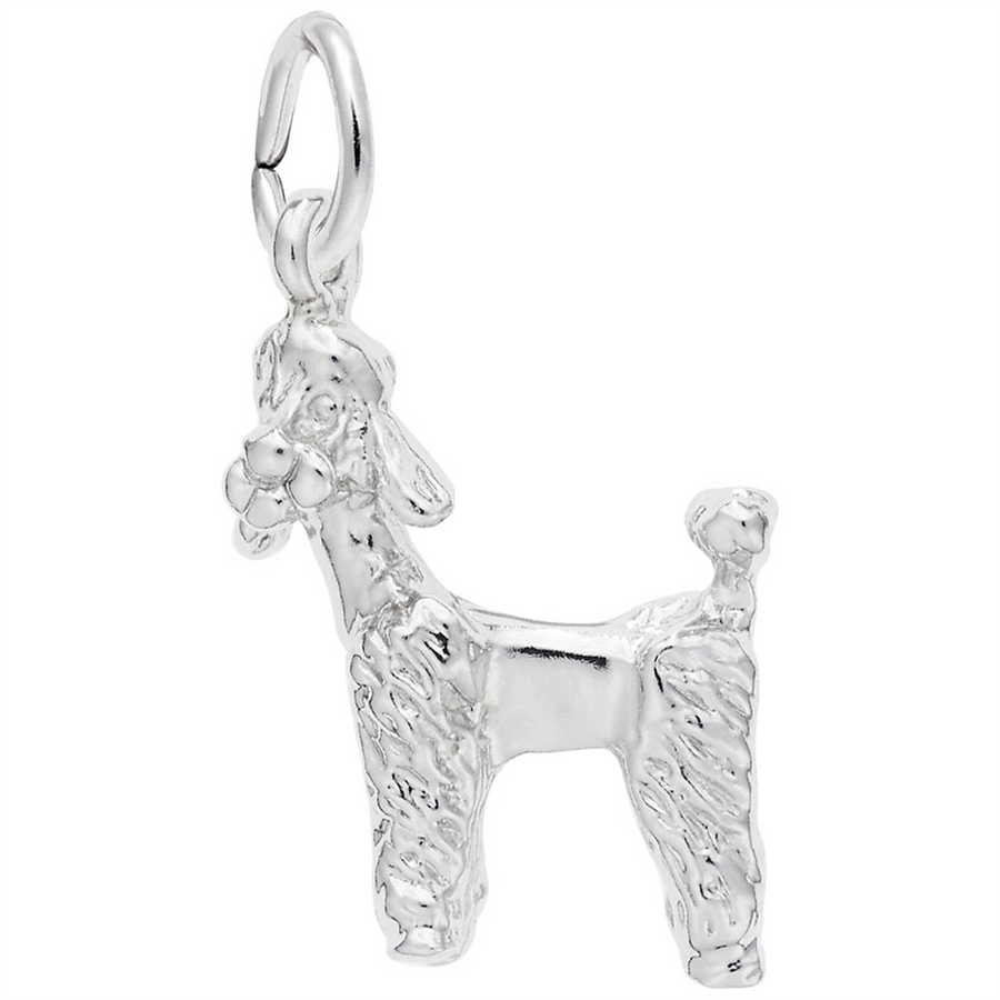 Rembrandt Charms Standard Poodle Charm Sterling Silver