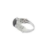 LeVian Black and White Heart Diamond Ring