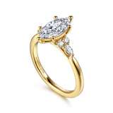 Gabriel & Co. Karat Accented Marquise Engagement Ring Mounting