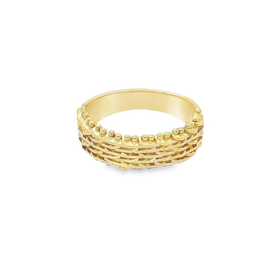 Estate Diamond Cut Fancy Band