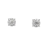 Cluster Style Diamond Earrings