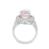 Estate Oval Pink Sapphire Ring