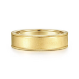 Gold Wedding Bands  -  Men'