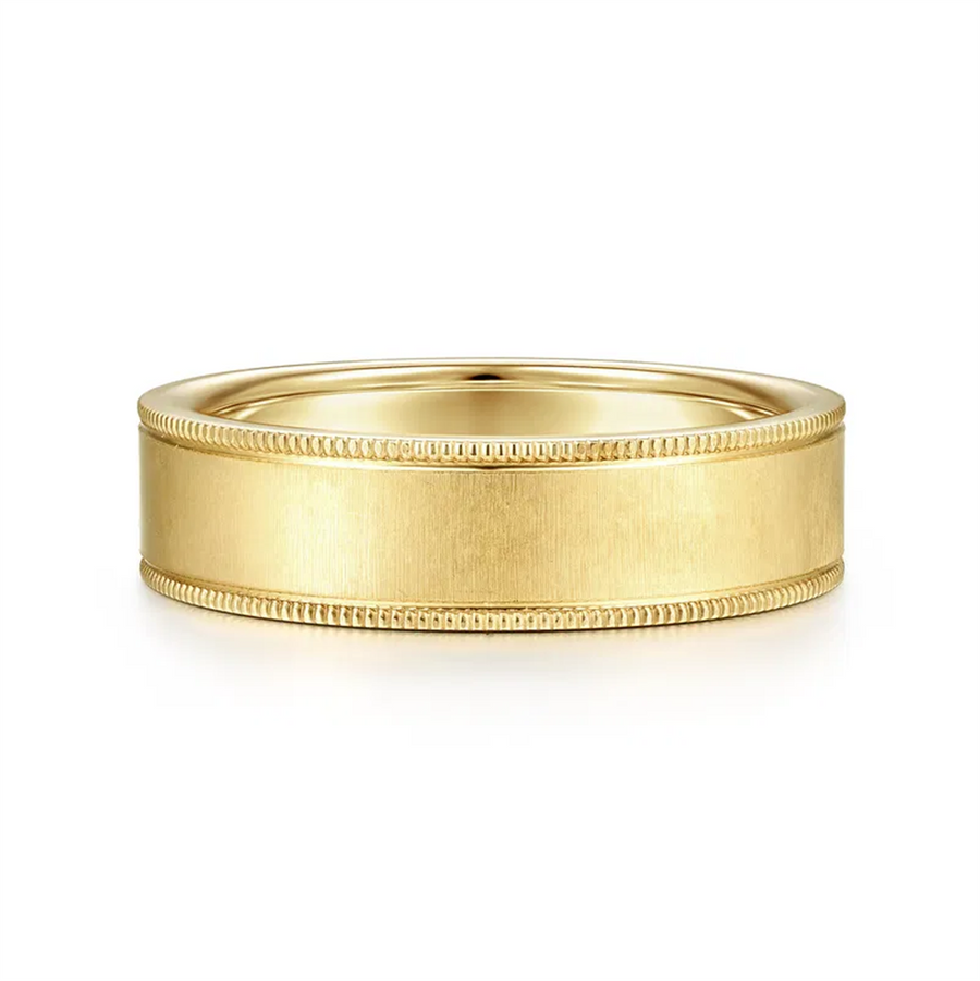 Gold Wedding Bands  -  Men'