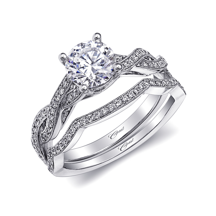 Coast Diamond Milgrain Twist Ring Mounting