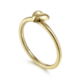 Gabriel & Co. Fashion 14K Yellow Gold Puffed Heart Ring