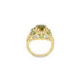 Estate Citrine and Diamond Ring