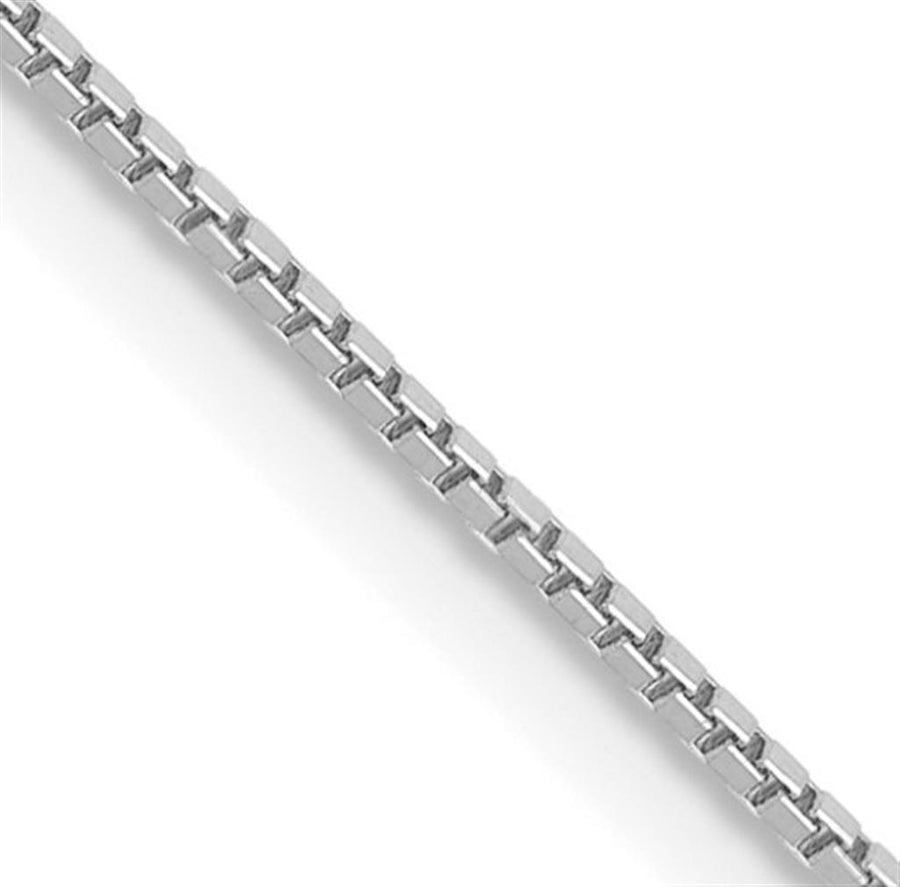 White 14 Karat 0.95mm Box Chain Estate Jewelry Length 18 Gram Weight: