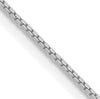 White 14 Karat 0.95mm Box Chain Estate Jewelry Length 18 Gram Weight: