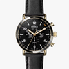 The Canfield Sport Watch with Black Face and Gold Details