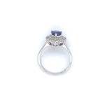 Estate Ladies Purple Sapphire and Diamond Fashion Ring