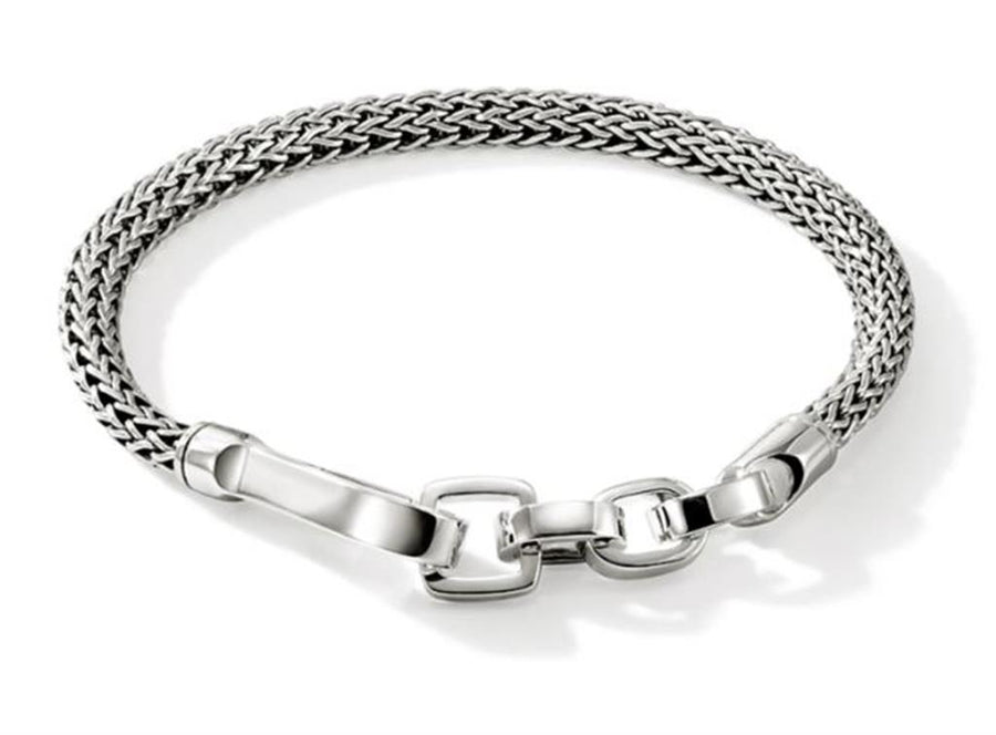 John Hardy Sterling Silver 5mm Extra Small Hook Clasp Bracelet