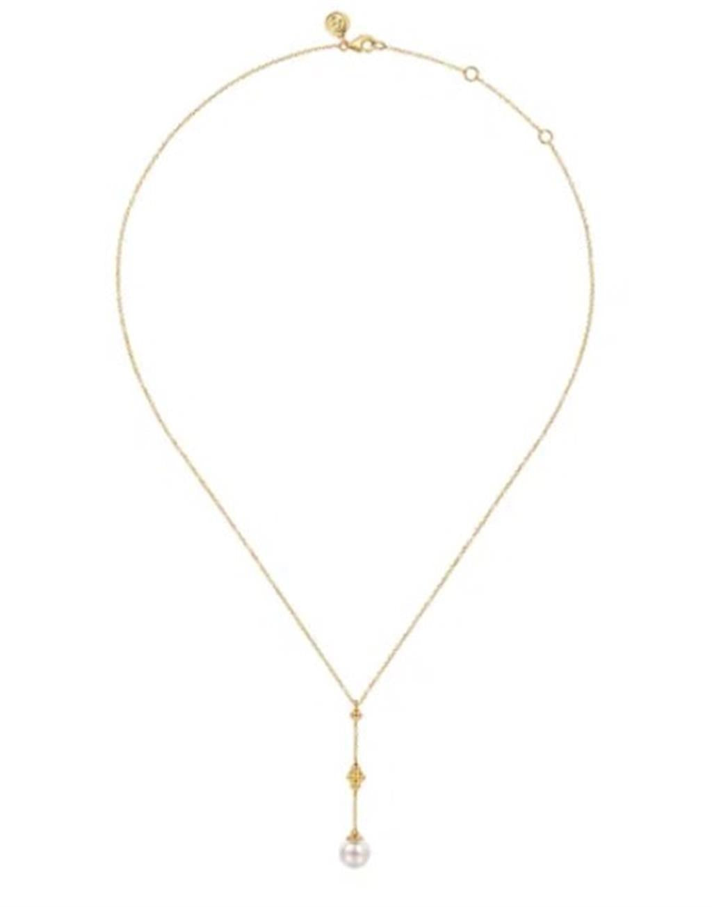 Lady's Yellow 14 Karat Clover Bujukan Drop Strand Length 17.5 one = 0.