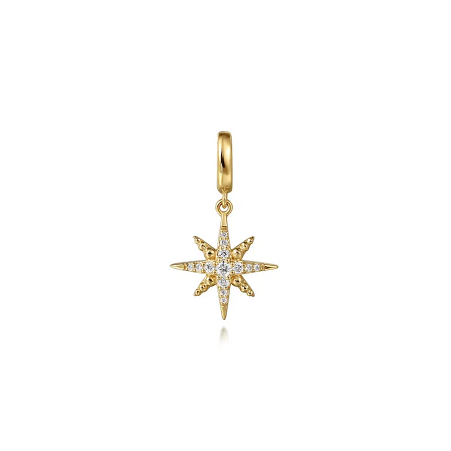 Gabriel & Co Diamond Star Charm Pendant
